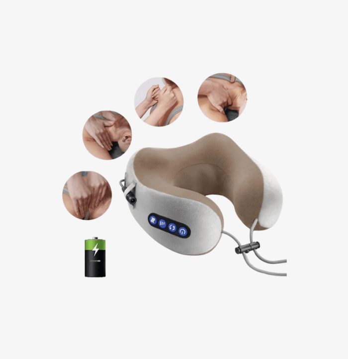 U Shaped Travel Neck Massage Pillow