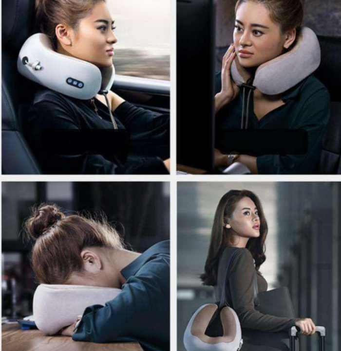U Shaped Travel Neck Massage Pillow